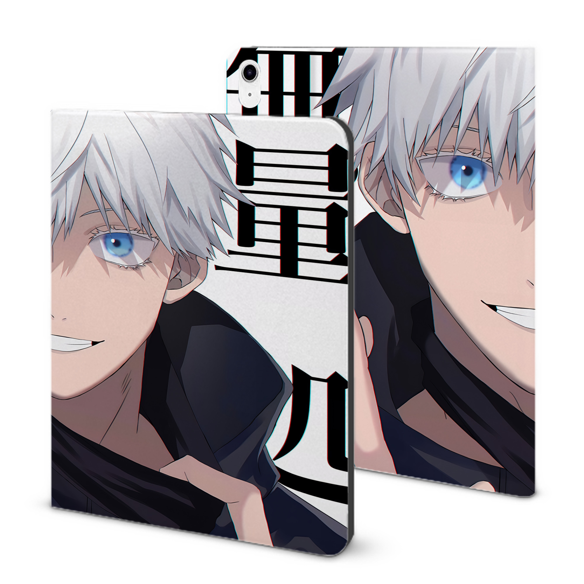 （画像用） 呪術廻戦 Jujutsu Kaisen IPad ケース ブック型 PUレザー TPU 耐衝撃 軽量 薄型 ペン収納なし 全面保護 IPad 各モデル対応